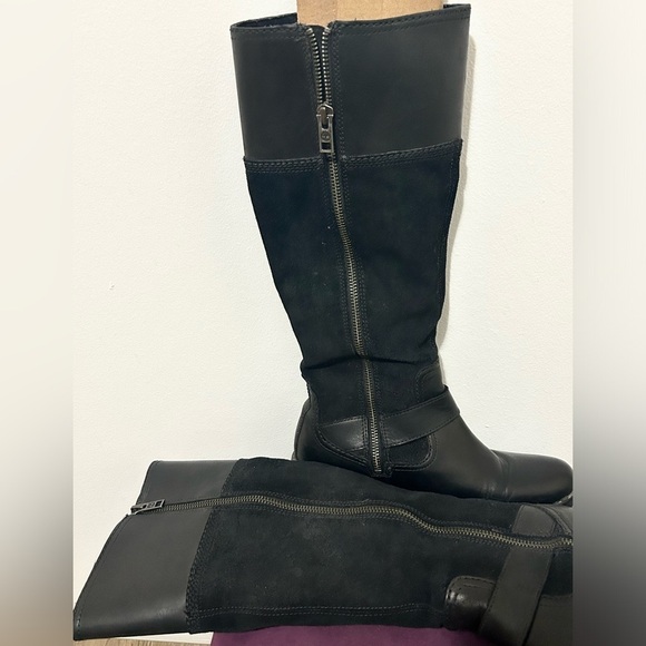 Womens Timberland suede  and leather tall fall boots - Picture 5 of 8